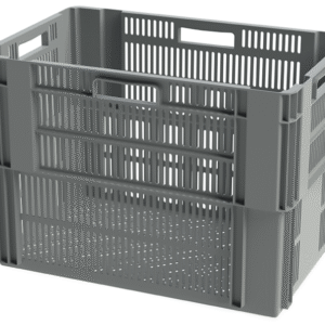 Konik İç İçe Geçebilen Delikli Plastik Kasa KNK 4650 D